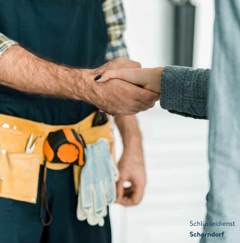 Handschlag mit Kunden