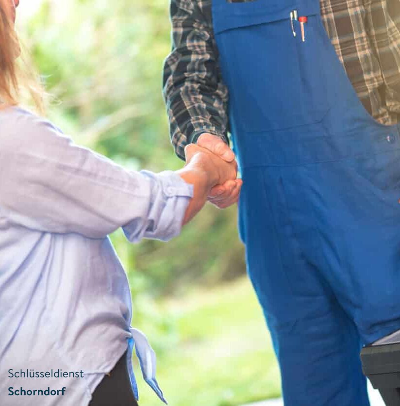 Handschlag mit Kunden